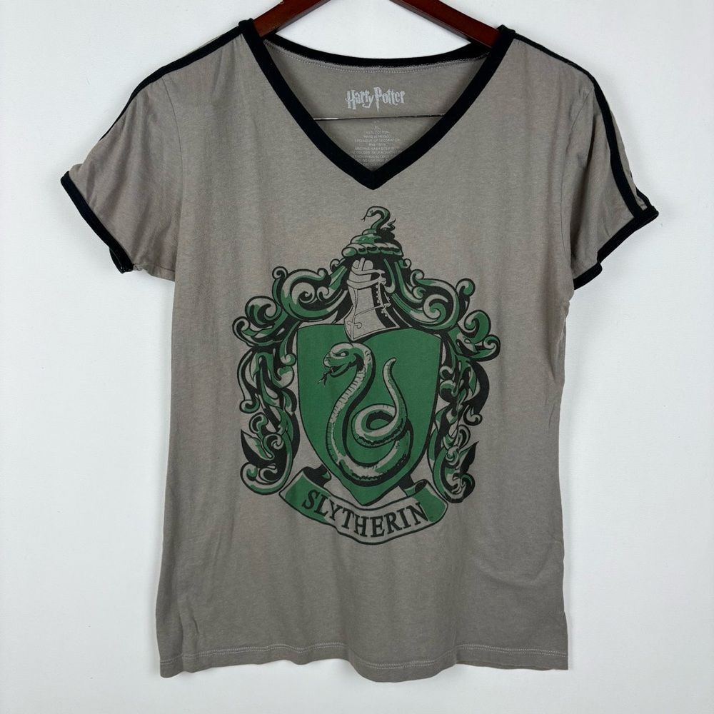 Vintage Harry Potter Slytherin‎ Malfoy V-Neck T-Shirt